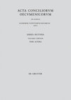 Buchcover Acta conciliorum oecumenicorum. Series Secunda. Concilium Universale Nicaenum Secundum / Concilii Actiones IV-V