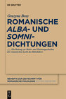 Buchcover Romanische 'alba'- und 'somni'-Dichtungen