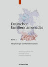 Buchcover Deutscher Familiennamenatlas / Morphologie der Familiennamen