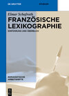 Buchcover Französische Lexikographie