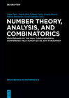 Buchcover Number Theory, Analysis, and Combinatorics