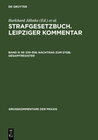 Buchcover Strafgesetzbuch. Leipziger Kommentar / §§ 339-358; Nachtrag zum StGB; Gesamtregister