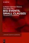 Buchcover Big Events, Small Clauses