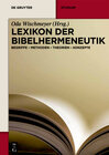 Buchcover Lexikon der Bibelhermeneutik