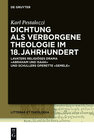 Buchcover Dichtung als verborgene Theologie im 18. Jahrhundert