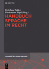 Buchcover Handbuch Sprache im Recht