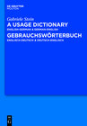 Buchcover A Usage Dictionary English-German / German-English - Gebrauchswörterbuch Englisch-Deutsch / Deutsch-Englisch