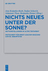 Buchcover Nichts Neues unter der Sonne?