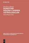 Buchcover Dorothei Sidonii carmen astrologicum