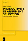 Buchcover Productivity in Argument Selection