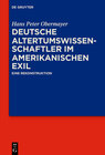 Buchcover Deutsche Altertumswissenschaftler im amerikanischen Exil