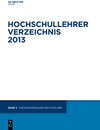 Buchcover Hochschullehrer Verzeichnis / Fachhochschulen Deutschland