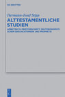 Buchcover Alttestamentliche Studien