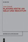 Buchcover Platons Kritik an Geld und Reichtum