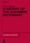 Buchcover A History of the Chambers Dictionary