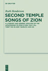 Buchcover Second Temple Songs of Zion