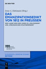 Buchcover Das Emanzipationsedikt von 1812 in Preußen