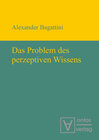 Buchcover Das Problem des perzeptiven Wissens