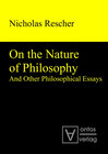 Buchcover On the Nature of Philosophy and Other Philosophical Essays