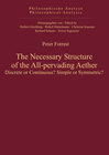 Buchcover The Necessary Structure of the All-pervading Aether