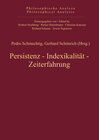 Buchcover Persistenz, Indexikalität, Zeiterfahrung