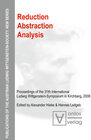 Buchcover Reduction - Abstraction - Analysis