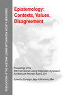 Buchcover Epistemology: Contexts, Values, Disagreement