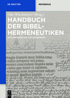 Buchcover Handbuch der Bibelhermeneutiken
