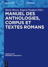 Buchcover Manuel des anthologies, corpus et textes romans