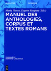 Buchcover Manuel des anthologies, corpus et textes romans