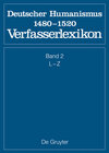Buchcover Die deutsche Literatur des Mittelalters. Deutscher Humanismus 1480-1520 / L - Z