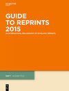 Buchcover Guide to Reprints / Author Title and Subject Guide