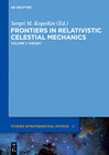 Buchcover Frontiers in Relativistic Celestial Mechanics / Theory
