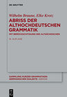 Buchcover Abriss der althochdeutschen Grammatik