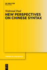 Buchcover New Perspectives on Chinese Syntax