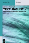 Buchcover Textlinguistik