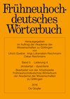 Buchcover Frühneuhochdeutsches Wörterbuch / trostbrief – dysenterie