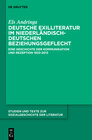 Deutsche Exilliteratur im niederländisch-deutschen Beziehungsgeflecht width=