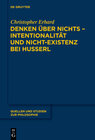 Buchcover Denken über nichts - Intentionalität und Nicht-Existenz bei Husserl