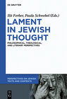 Buchcover Lament in Jewish Thought