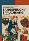 Buchcover Sangspruch / Spruchsang