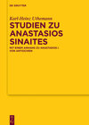 Buchcover Studien zu Anastasios Sinaites