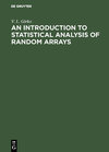 Buchcover An Introduction to Statistical Analysis of Random Arrays