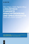 Buchcover Linguistisch fundierte Sprachförderung und Sprachdidaktik