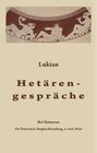 Buchcover Hetärengespräche