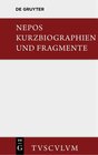 Buchcover Kurzbiographien und Fragmente