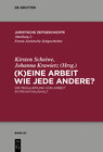 Buchcover (K)Eine Arbeit wie jede andere?