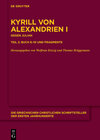 Buchcover Kyrill von Alexandrien – Contra Iulianum / Gegen Julian. Buch 6-10 und Fragmente