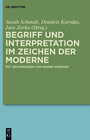 Buchcover Begriff und Interpretation im Zeichen der Moderne