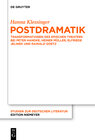 Buchcover Postdramatik